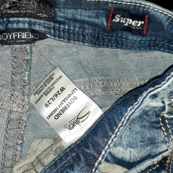Womens Size w 26 /29 L Silver jeans. Super stretch - Picture 4 of 4
